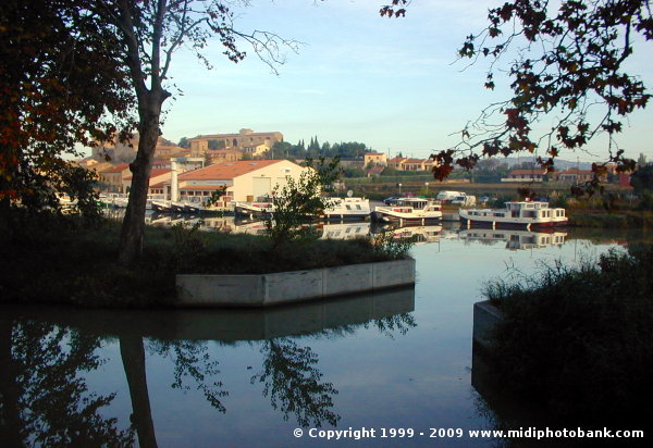 The port at Argen-Minervois on the Midi Canal