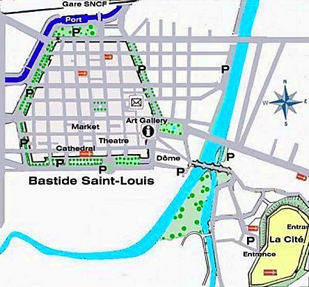 bastide st Louis in carcassonne on the midi canal