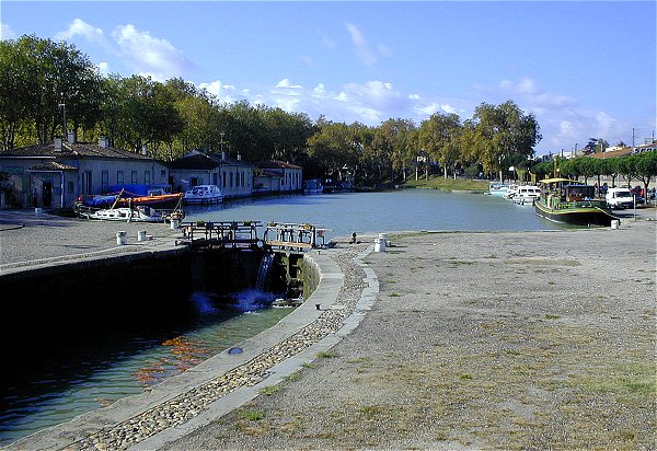 the port of carcassonne on the midi canal