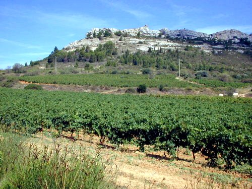 Typical Corbières rock formation