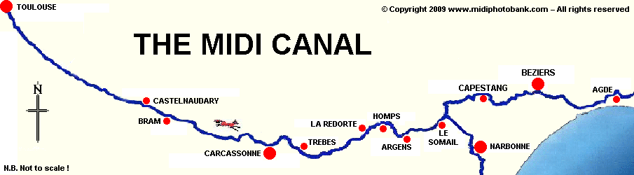 Midi Canal Map