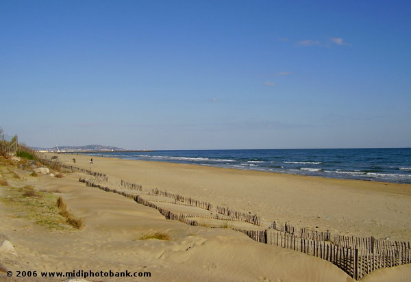 The beach at Marseillan