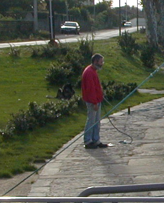 Malcolm Reynard taking the lines