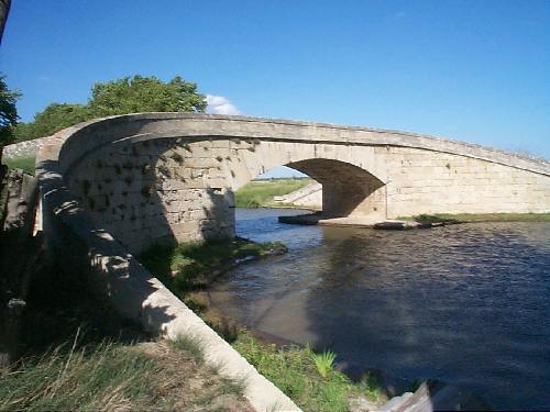 St Nazaire bridge ― another example of the wonderful architecture of the Midi Canal near the village of St Nazaire